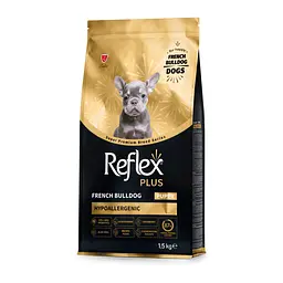Повноцінний та збалансований сухий корм Reflex Plus для цуценят французького бульдога 1.5 кг  - мініатюра 3