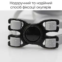 Окуляри для плавання Renvo Parma Уні Anti-fog Чорний, Сірий OSFM (2SG500-02) - мініатюра 5