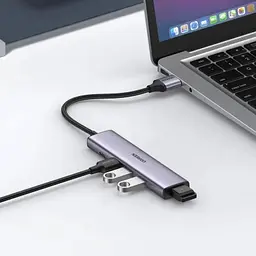 Концентратор Ugreen USB 3.0 to 4xUSB 3.0 CM473 (20805) - мініатюра 2