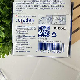 Нитка міжзубна нейлонова Curaprox Implant-saver DF 846 для імплантів, 30 м - мініатюра 2