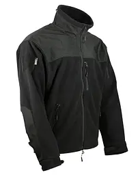 Флісова кофта Kombat UK Defender Tactical Fleece XXXL Чорна (1000-kb-dtf-blk-xxxl) - мініатюра 2