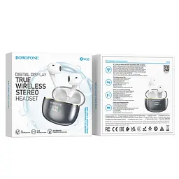 Навушники Borofone BW30 Cheerful true wireless BT headset Bright Metal Gray - мініатюра 4