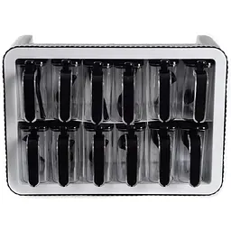 Набір спецівниць Violet House 0440 Spice Black White 12 шт. чорний (0440 BLACK WHITE 12 шт) - мініатюра 3