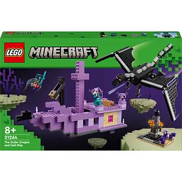 Конструктор LEGO Minecraft Дракон Энда и Корабль Края 657 деталей (21264)