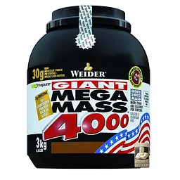 Гейнер Weider Mega Mass 4000, 3 кг - Ваніль