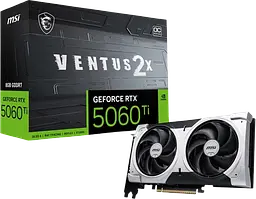 Відеокарта GeForce RTX 5060 Ti 8GB MSI Ventus 2X OC Plus (RTX 5060 Ti 8G VENTUS 2X OC PLUS) - мініатюра 1