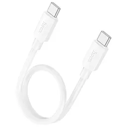 Дата кабель Hoco X96 Hyper Type-C to Type-C 60W (0.25m) White - мініатюра 2