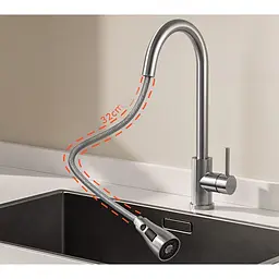 Змішувач для умивальника DiiiB Stainless Steel Fauset DXCF021 [134507] - мініатюра 5