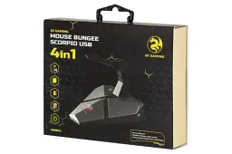 Тримач кабелю 2E GAMING "Bungee Scorpio", Grey, 7 режимів LED-підсвічування з сенсорним керуванням, 3xUSB 2.0, кардрідер microSD, 1 x microUSB, 1.2 м (2E-MB001U) - мініатюра 4