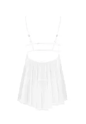 Эротический беби долл и стринги, XS/S (белый) Obsessive Heavenlly babydoll thong - миниатюра 6