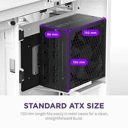 Блок живлення NZXT C1000W ATX 3.1 Black 80+ Gold (PA-0G3BB-EU) - мініатюра 3