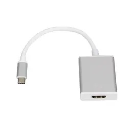 Кабель Atcom HDMI - USB Type-C (F/M), 0.1 м, Білий (13888)
