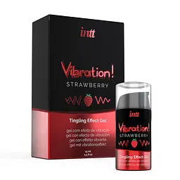 Рідкий вібратор Intt Vibration Strawberry (полуниця), 15 мл