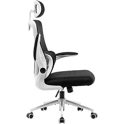 Офісне крісло GT Racer X-5728, чорно-біле (X-5728 White/Black) - мініатюра 3