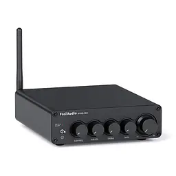 Підсилювач звуку Fosi Audio BT30D Pro black + блок живлення 32V Bluetooth 5.0, 2x165W+350W