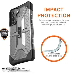 Чохол оригінальний протиударний UAG Plasma Original (212823114343) для Samsung Galaxy S21 Plus (6.7") Ice - мініатюра 8
