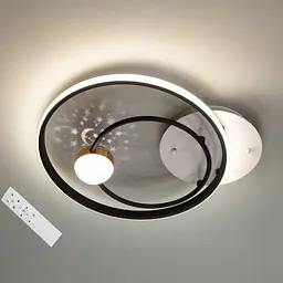 Led люстра з ефектом зоряного неба MX2989-2A WH+BK