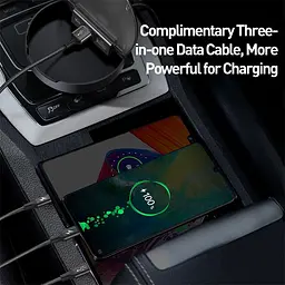 Зарядна станція в авто Baseus Car Sharing Charging Station (Type-C+Dual USB з кабелем «три в одному» M+L+T, 3A - мініатюра 5
