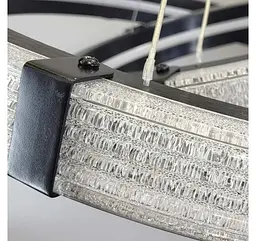 Світлодіодна люстра підвісна Artlight MB240118/60+40BK з двома чорними кільцями, 128W - мініатюра 3