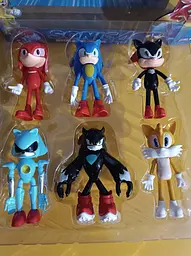 Ігрові фігурки Сонік у коробці Sonic 4, 6 шт - мініатюра 3