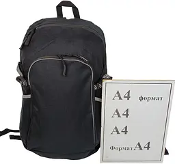 Рюкзак спортивний ASCE 17.5 л, чорний, з дощовиком, для треккінгу та бігу - мініатюра 10