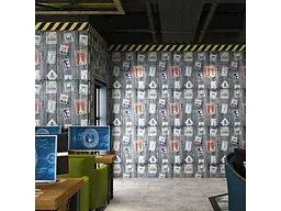 Панель стінова 3D STICKER WALL 700 * 700 * 4мм Поштові марки (091) SW-00001152 - мініатюра 6