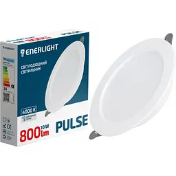 Cвітильник стельовий світлодіодний Enerlight Pulse 10Вт 4000К (PULSE10SMD90N)