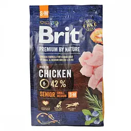 Сухий корм Brit Premium Senior S+M 3 кг для літніх собак дрібних і середніх порід (вагою від 1 до 25 кг) - мініатюра 4