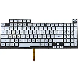Клавіатура для ноутбука ASUS (G731GD G731GT G731GU) рус серебристый без рамки подсветка клавиш (RGB 4 16 pin)