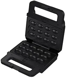 Мультимейкер Liberton LSM-5105 800 W 4в1 гриль трикутні сендвічі 4 шт бельгійські вафлі 2 шт горішки 12 шт антипригарне покриття індикатор живлення та готовності автоматичний контроль температури Black - мініатюра 3