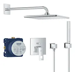 Душова система прихованого монтажу Grohe Eurocube 25238000, Хром
