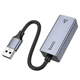 Інтернет-адаптер Hoco UA37 1000 Mbps USB to RJ45 мережева карта зовнішня - мініатюра 3