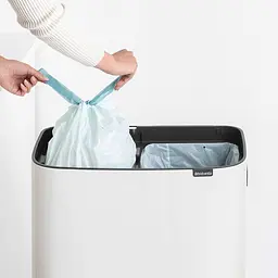 Бак для сміття Brabantia Bo Touch Bin Hi білий 2x30 л (130601) - мініатюра 5
