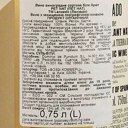 Вино ігристе Dominio de Punctum Lanzado Pet Nat, біле, сухе, 13,5%, 0,75 л (882988) - мініатюра 3