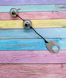 Металеві вагінальні кульки Domino Metallic Balls, Silver - мініатюра 2