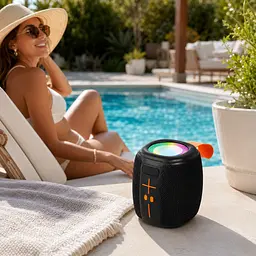 Колонка Bluetooth KTS-2310 / Акустика з Bluetooth / Акумуляторна колонка з LED підсвічуванням - мініатюра 3