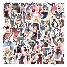 Стікерпак Цей дурних свин Набір наклейок GeekLand Rascal Does Not Dream of Bunny Girl Senpai 60 штук - мініатюра 2