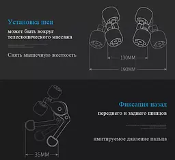 Роликовий масажер для шиї і спини Jinkarui K12 Ефект масажиста - мініатюра 4