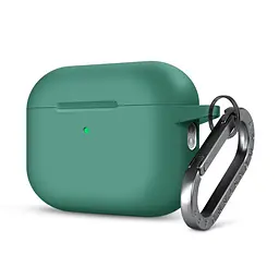 Силіконовий чохол для навушників Apple AirPods Pro 2 2022, Hang Case, зелений, ультратонкий захисний кейс товщиною 2 мм, захист від подряпин, пилу та ударів, компактний, з карабіном для кріплення, ArmorStandart (ARM68590)