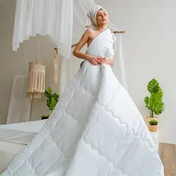 Ковдра бамбукова MirSon Royal Pearl Hand Made №0439 демісезонна 110x140 см біла - мініатюра 7