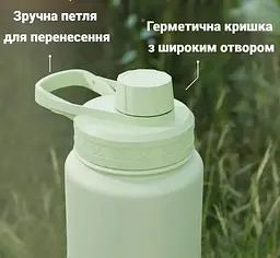 Пляшка для води Smartshake Bohtal Insulated Sports Bottle 960 ml/32 oz Blue Superman металева з подвійною вакуумною ізоляцією (11292501) - мініатюра 6