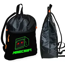 Шкільний рюкзак дитячий Minecraft + Сумка для взуття спортивної форми рюкзак-мішок для хлопчика (01726) - мініатюра 2