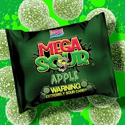 Кислі цукерки Barnetts Sweets Mega Sour Apple Candy 104г - мініатюра 4