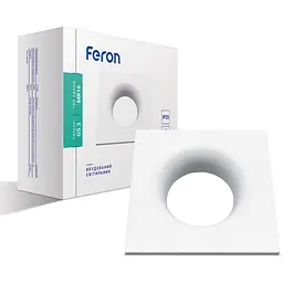 Світильник точковий Feron DL8330 MR16 G5.3 квадрат білий (01815)