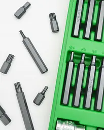 Професійний набір біт TORX, HEX, SPLINE, RIBE, SQ 60 од. TOPTUL GCAI6003 - мініатюра 4