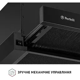 Витяжка телескопічна Perfelli TL 6622 Full BL 1000 LED - мініатюра 4