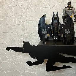 Полиця в дитячу кімнату Nice & Cozy Superhero 60 см чорна - мініатюра 3