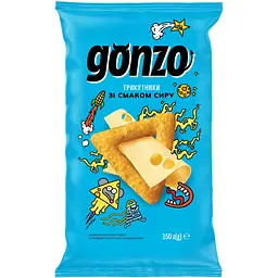 Кукурудзяні трикутники Gonzo зі смаком сиру 150 г