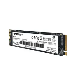 Накопичувач SSD M.2 Patriot P310 960GB NVMe 2280 PCIe 3.0x4 3D NAND TLC (P310P960GM28) - мініатюра 5