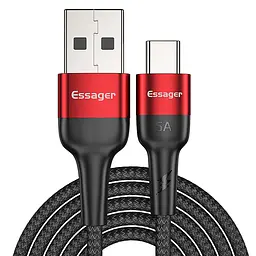 Зарядный кабель Super Quick Charge ESSAGER 5A Type-C 1метр